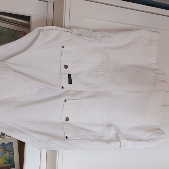 Harley Davidson White Shorts Overalls Women's L - Picture 9 of 16